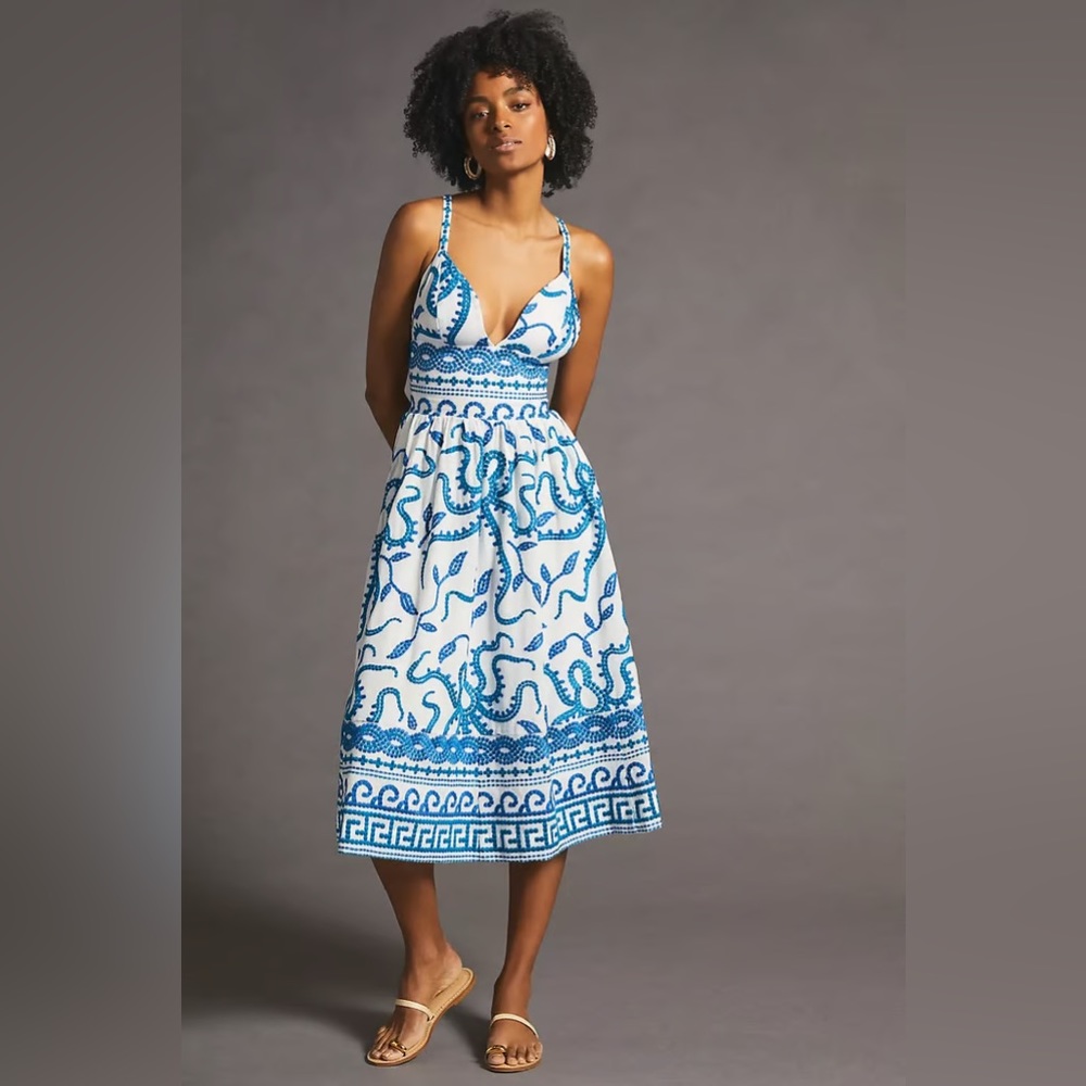 Anthropologie Maeve Seaside Midi Dress